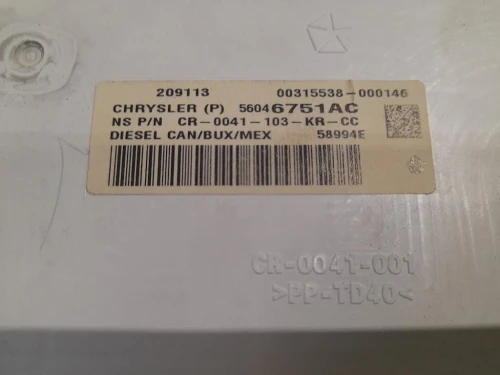 Quadro Strumenti 56046751AC Fiat Freemont 2011