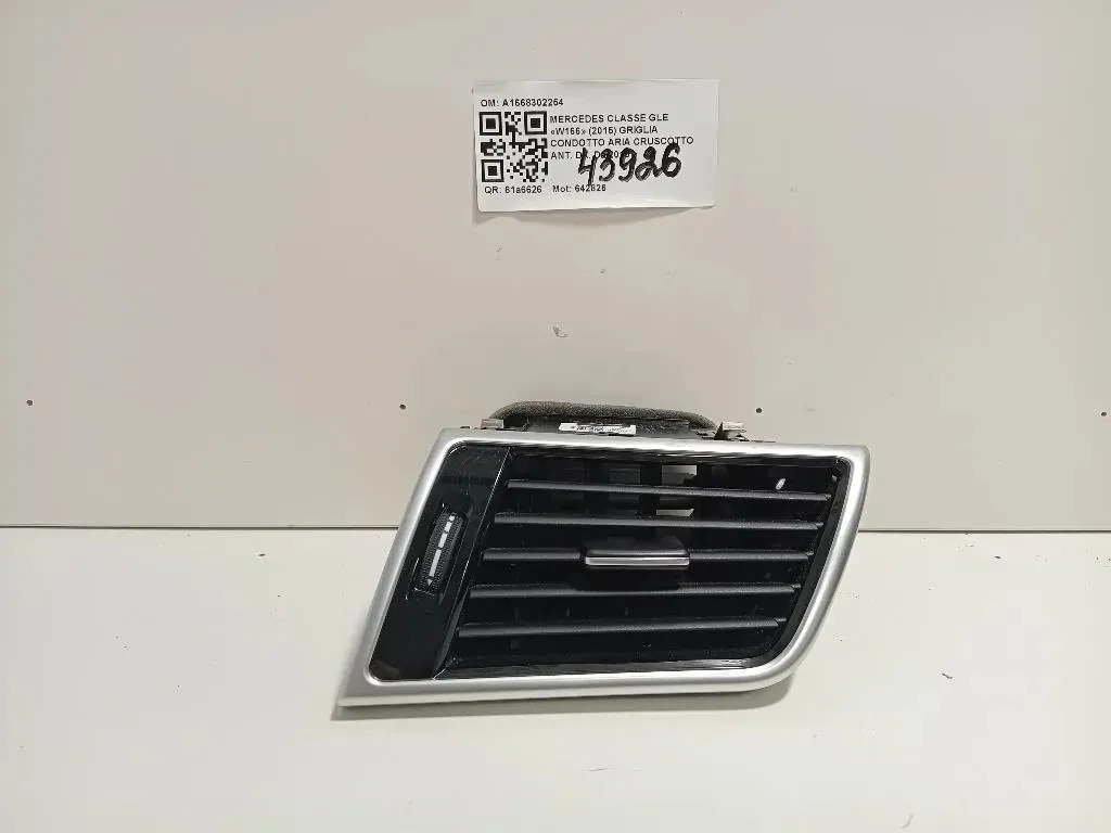 Griglia Condotto ARIA Cruscotto ANT DX A1668309200 Mercedes Classe GLE W166 2015