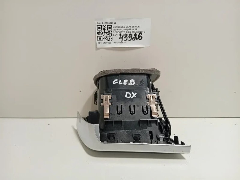 Griglia Condotto ARIA Cruscotto ANT DX A1668309200 Mercedes Classe GLE W166 2015