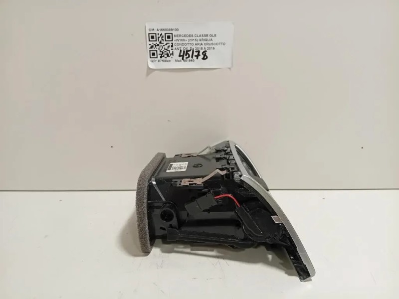 Griglia Condotto ARIA Cruscotto ANT DX A1668309100 Mercedes Classe GLE W166 2015