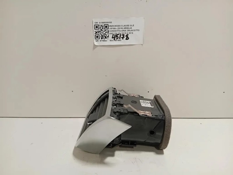 Griglia Condotto ARIA Cruscotto ANT DX A1668309100 Mercedes Classe GLE W166 2015