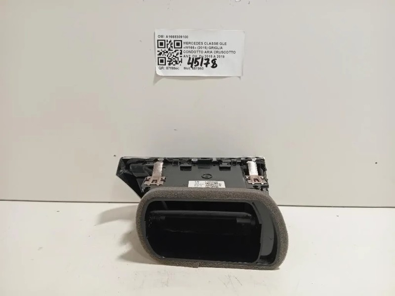 Griglia Condotto ARIA Cruscotto ANT DX A1668309100 Mercedes Classe GLE W166 2015