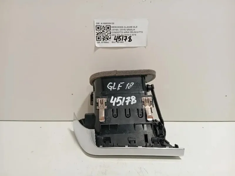 Griglia Condotto ARIA Cruscotto ANT DX A1668309100 Mercedes Classe GLE W166 2015