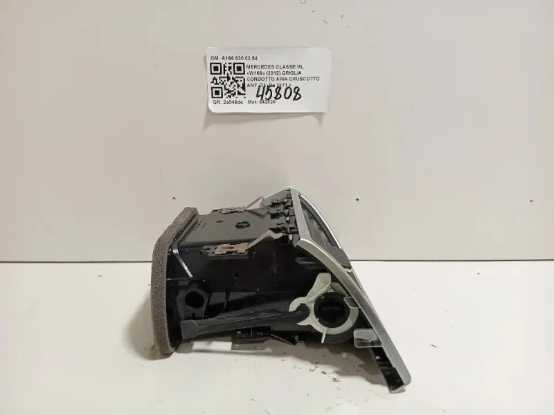 Griglia Condotto ARIA Cruscotto ANT DX A166 830 02 54 Mercedes Classe ML W166 2012