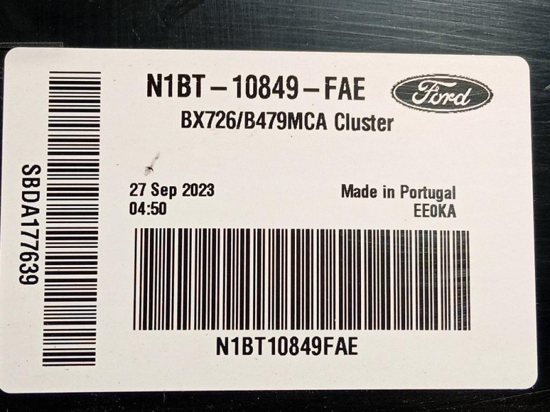 Quadro Strumenti N1BT-10849-FAE Ford PUMA II 2024