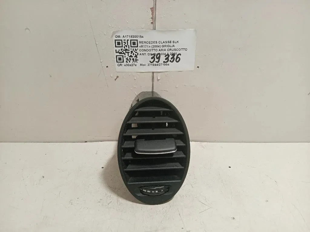 Griglia Condotto ARIA Cruscotto ANT DX A1718300154 Mercedes Classe SLK R171 2004