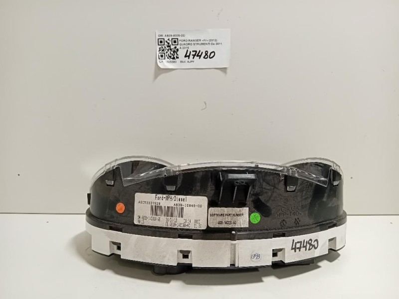 Quadro Strumenti AB3910849CG Ford Ranger IV 2012