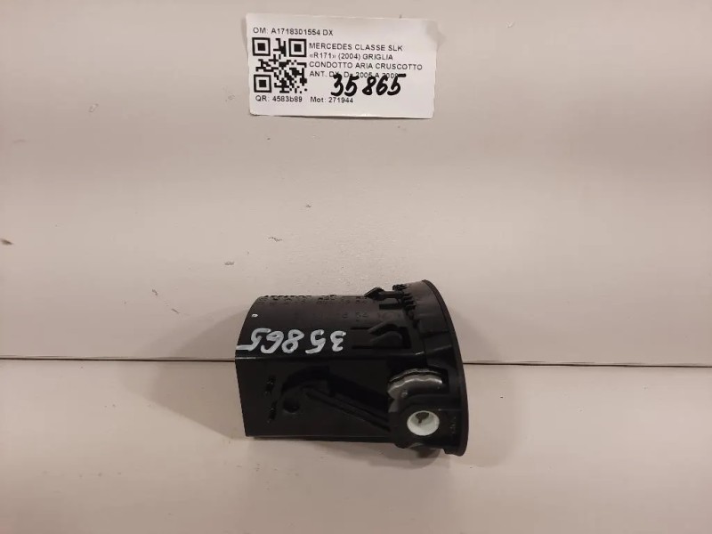 Griglia Condotto ARIA Cruscotto ANT DX A1718301554 DX Mercedes Classe SLK R171 2004