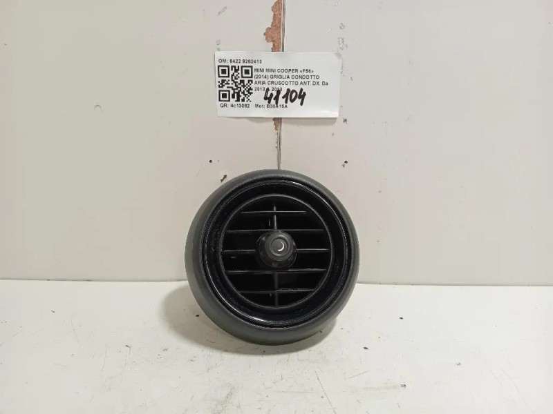 Griglia Condotto ARIA Cruscotto ANT DX 6422 9262413 Mini MINI Cooper F56 2014