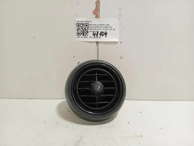 Griglia Condotto ARIA Cruscotto ANT DX 6422 9262413 Mini MINI Cooper F56 2014
