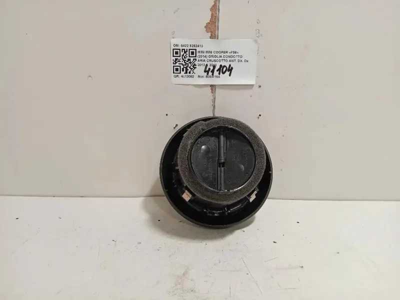 Griglia Condotto ARIA Cruscotto ANT DX 6422 9262413 Mini MINI Cooper F56 2014