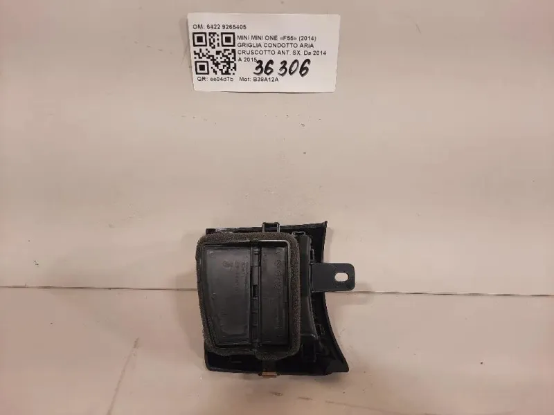 Griglia Condotto ARIA Cruscotto ANT DX 6422 9265405 Mini MINI ONE F55 2014