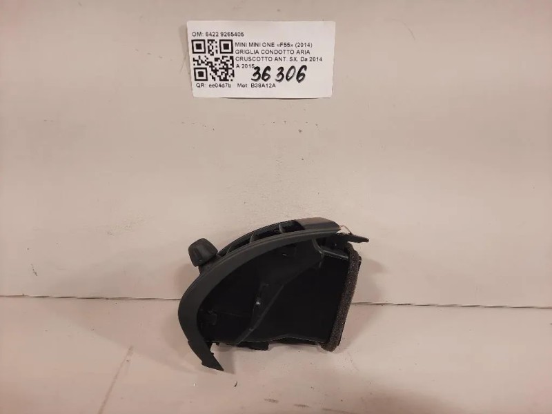 Griglia Condotto ARIA Cruscotto ANT DX 6422 9265405 Mini MINI ONE F55 2014