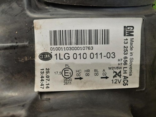 Proiettore ANT SX 13253656 Opel Astra J 2010