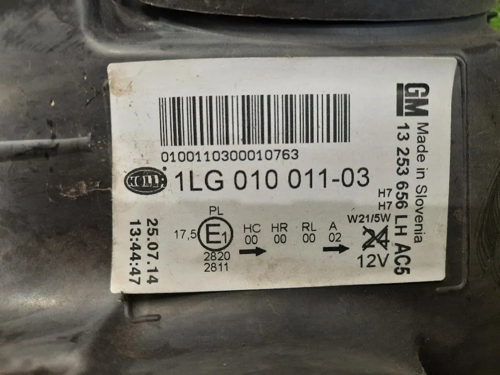 Proiettore ANT SX 13253656 Opel Astra J 2010