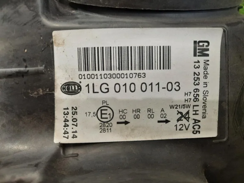 Proiettore ANT SX 13253656 Opel Astra J 2010