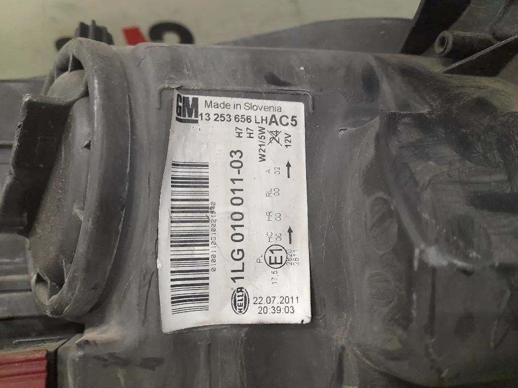 Proiettore ANT SX 13253656 Opel Astra J 2010