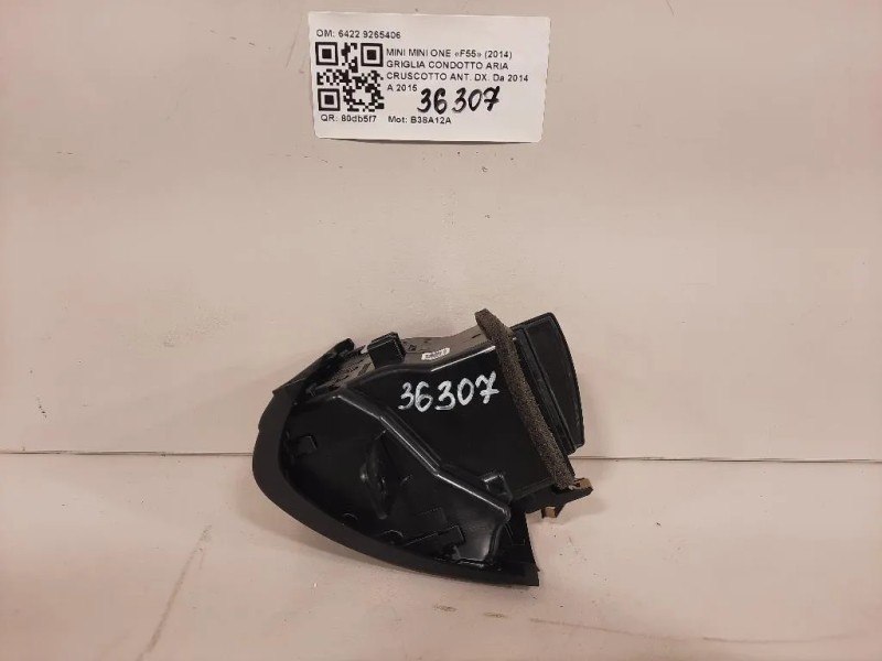 Griglia Condotto ARIA Cruscotto ANT DX 6422 9265406 Mini MINI ONE F55 2014