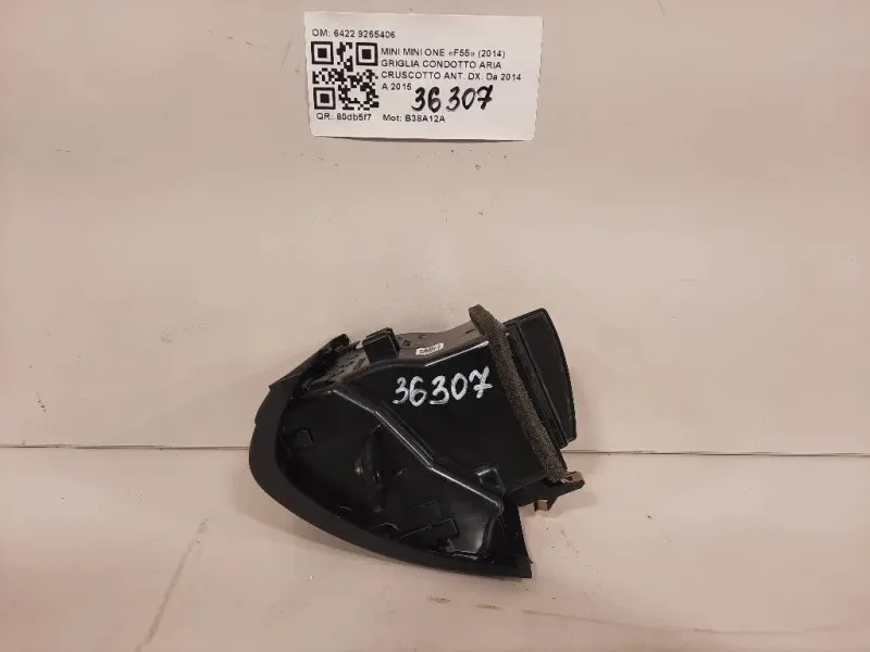 Griglia Condotto ARIA Cruscotto ANT DX 6422 9265406 Mini MINI ONE F55 2014