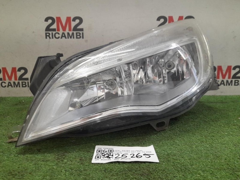 Proiettore ANT SX 13253656 Opel Astra J 2010
