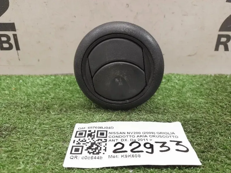 Griglia Condotto ARIA Cruscotto ANT DX 68760BJ04D Nissan Nv200 2009