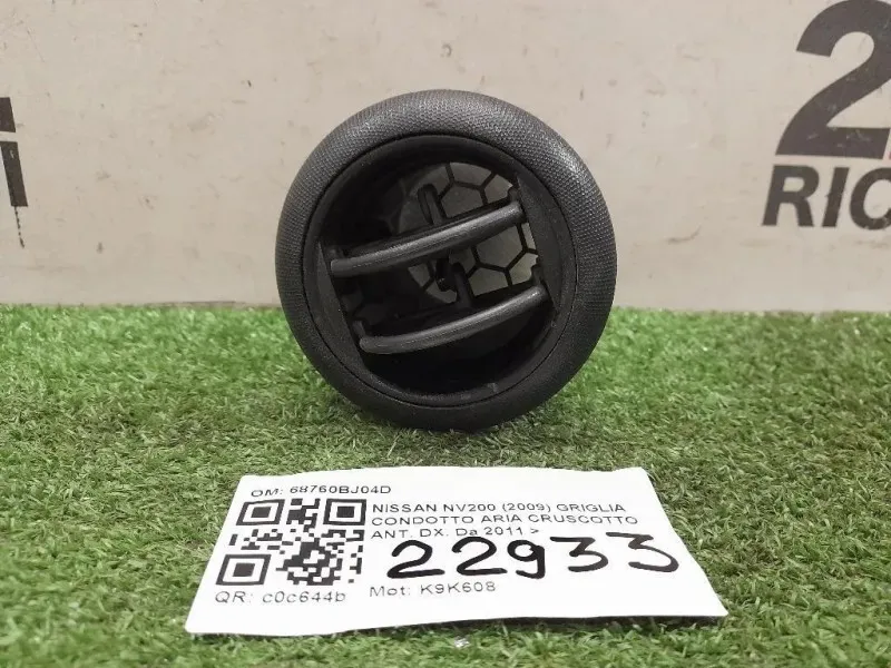 Griglia Condotto ARIA Cruscotto ANT DX 68760BJ04D Nissan Nv200 2009