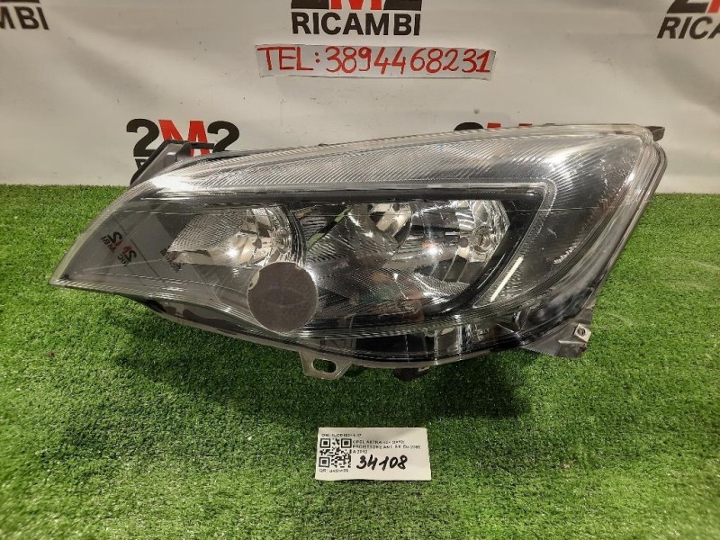 Proiettore ANT SX 1LG010011-17 Opel Astra J 2012