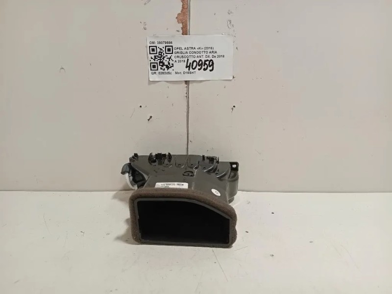 Griglia Condotto ARIA Cruscotto ANT DX 39079556 Opel Astra K 2016