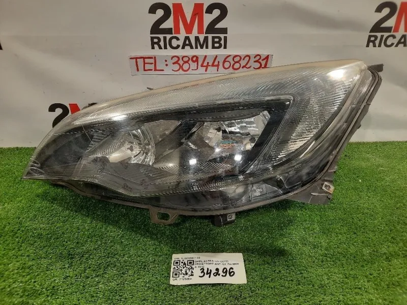 Proiettore ANT SX 1LG010011-09 Opel Astra J 2012