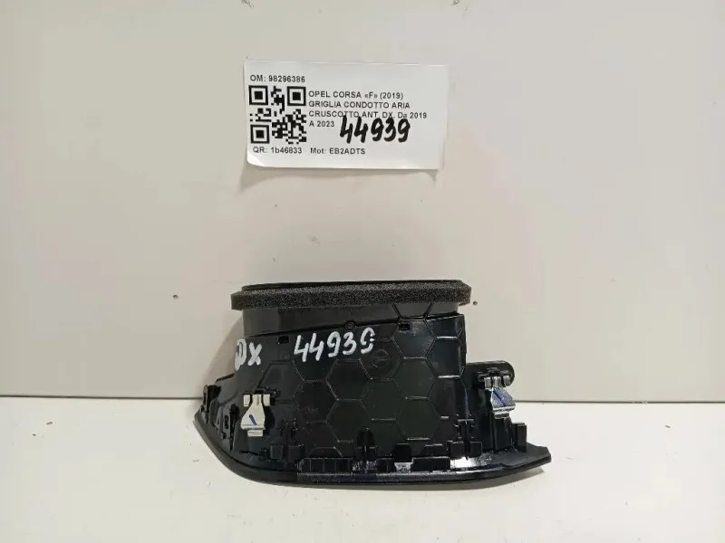 Griglia Condotto ARIA Cruscotto ANT DX 98296386 Opel Corsa F 2019