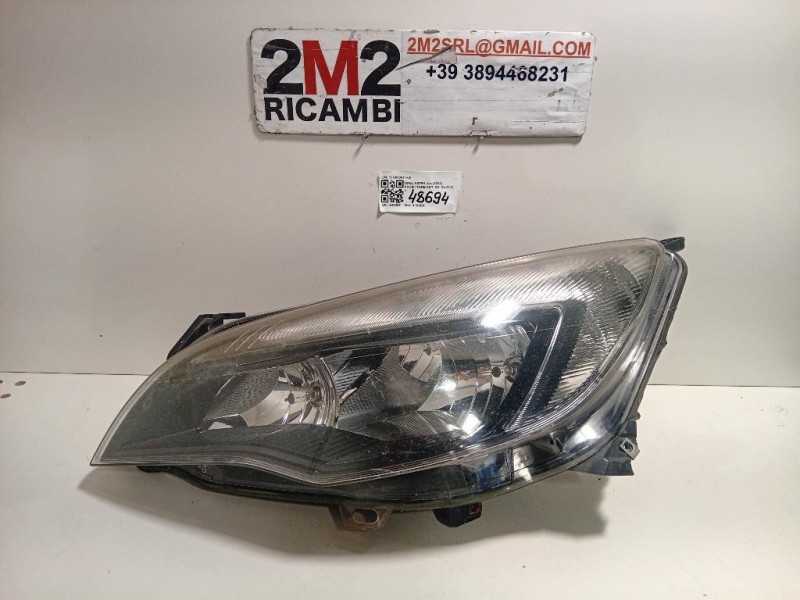 Proiettore ANT SX 1LG010011-09 Opel Astra J 2012