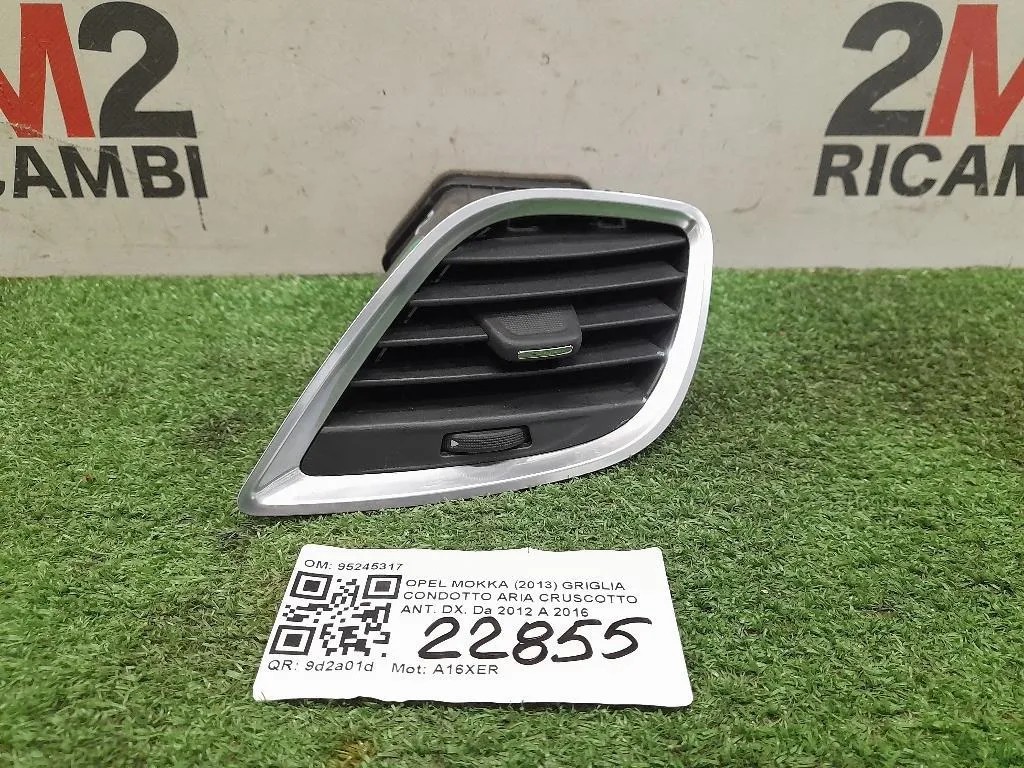 Griglia Condotto ARIA Cruscotto ANT DX 95245317 Opel Mokka 2013