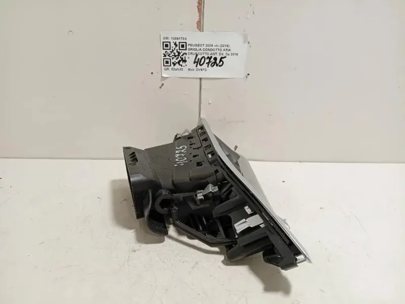 Griglia Condotto ARIA Cruscotto ANT DX 1089170X Peugeot 2008 I 2016