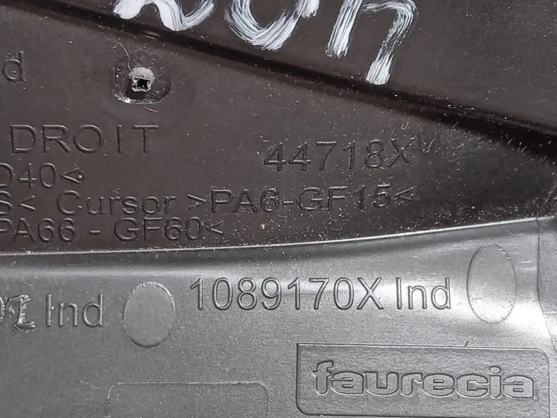 Griglia Condotto ARIA Cruscotto ANT DX 1089170X Peugeot 2008 I 2016