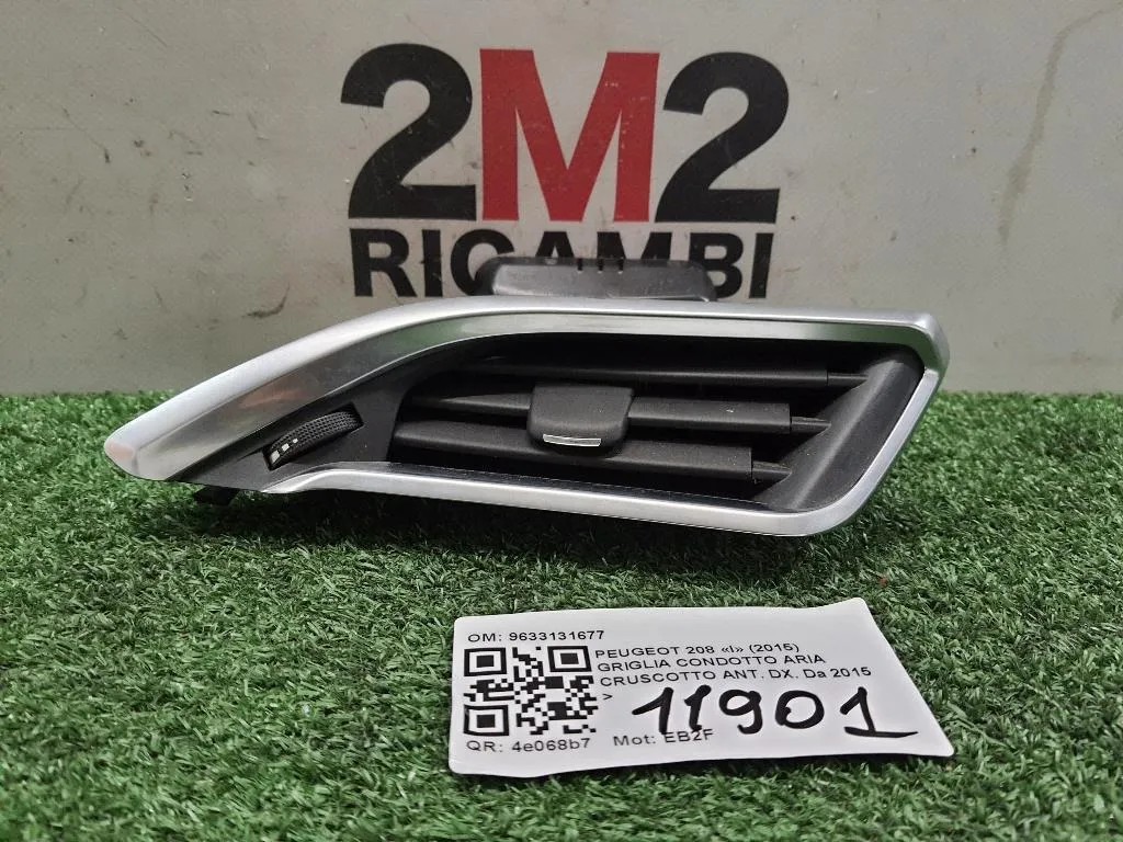 Griglia Condotto ARIA Cruscotto ANT DX 9673131677 Peugeot 208 I 2015