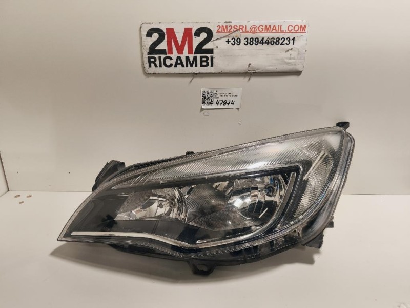Proiettore ANT SX 1LG01001169 Opel Astra J 2012