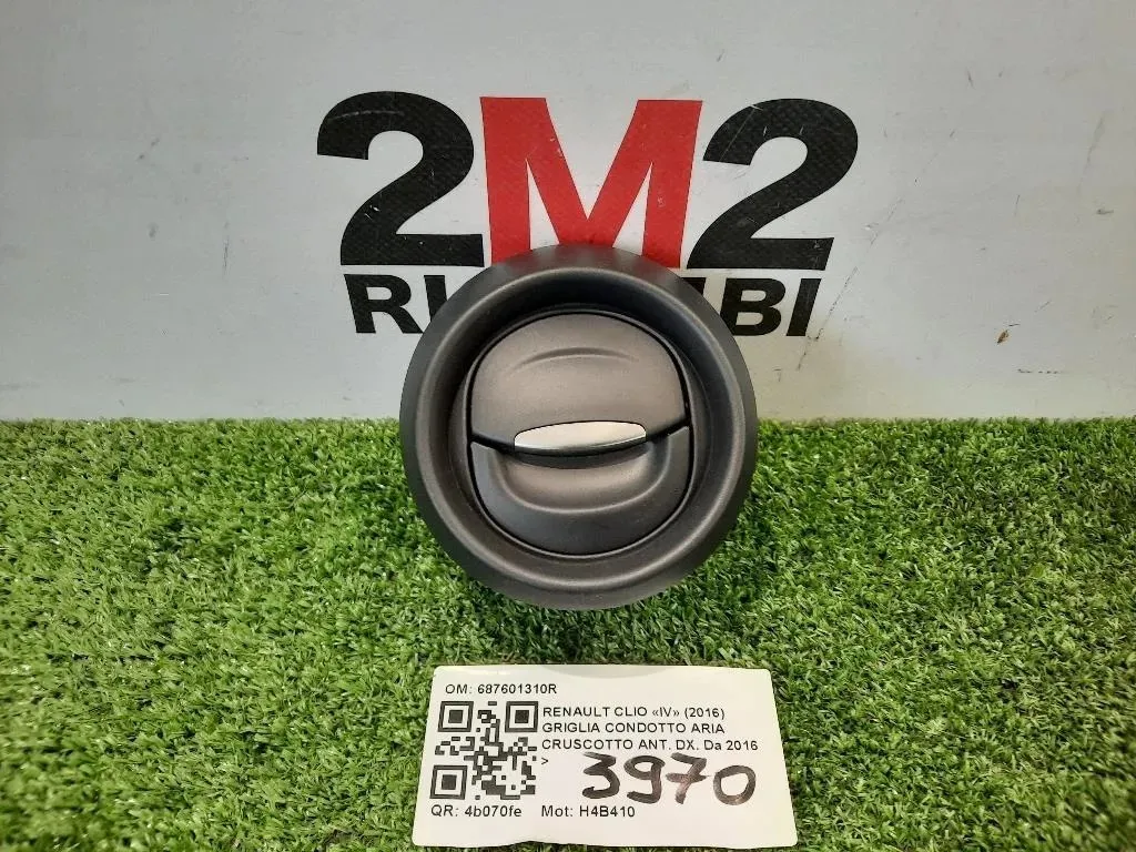 Griglia Condotto ARIA Cruscotto ANT DX 687601310R Renault CLIO IV 2016