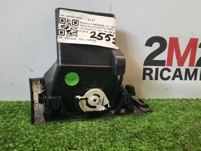 Griglia Condotto ARIA Cruscotto ANT DX 687607741R Renault Mégane III 2012