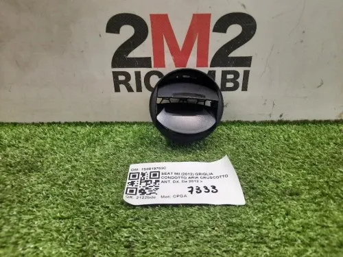 Griglia Condotto ARIA Cruscotto ANT DX 1S0819703C Seat MII 2012