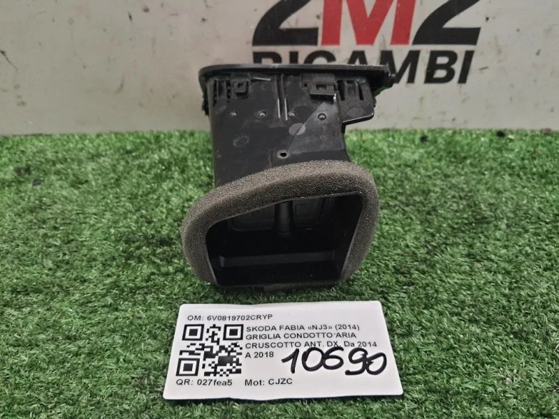 Griglia Condotto ARIA Cruscotto ANT DX 6V0819702CRYP Skoda Fabia NJ3 2014