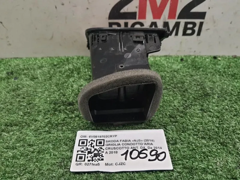 Griglia Condotto ARIA Cruscotto ANT DX 6V0819702CRYP Skoda Fabia NJ3 2014