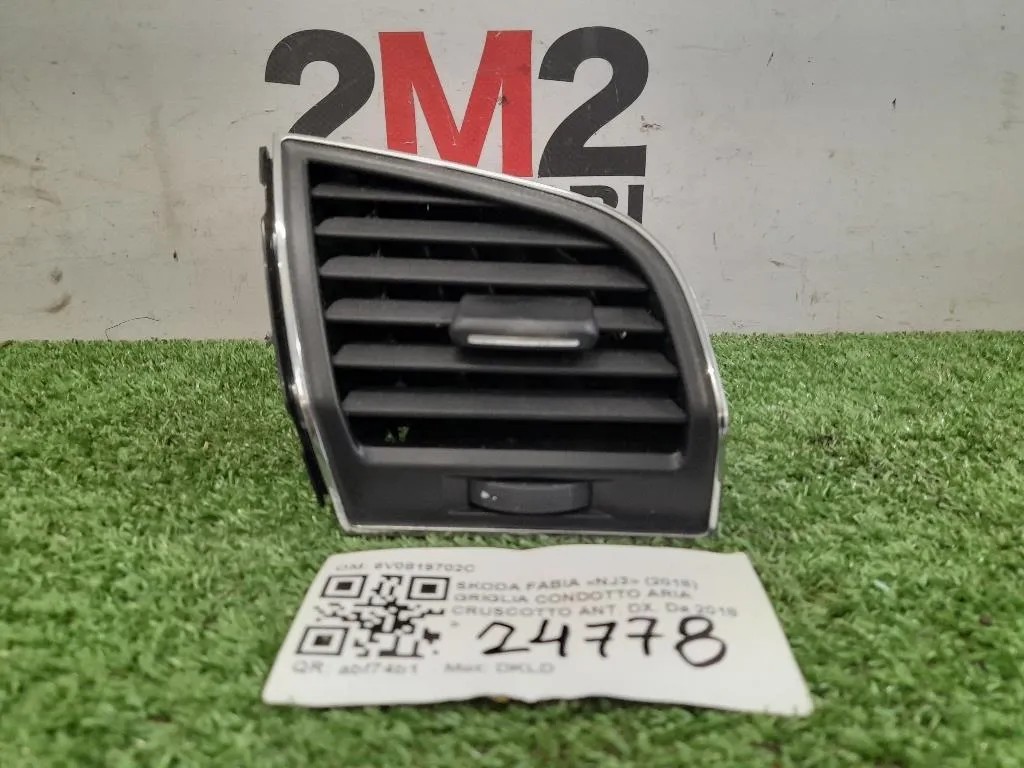 Griglia Condotto ARIA Cruscotto ANT DX 6V0819702C Skoda Fabia NJ3 2018