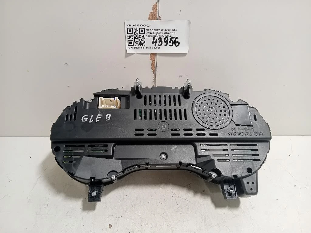 Quadro Strumenti A2929000002 Mercedes Classe GLE W166 2015