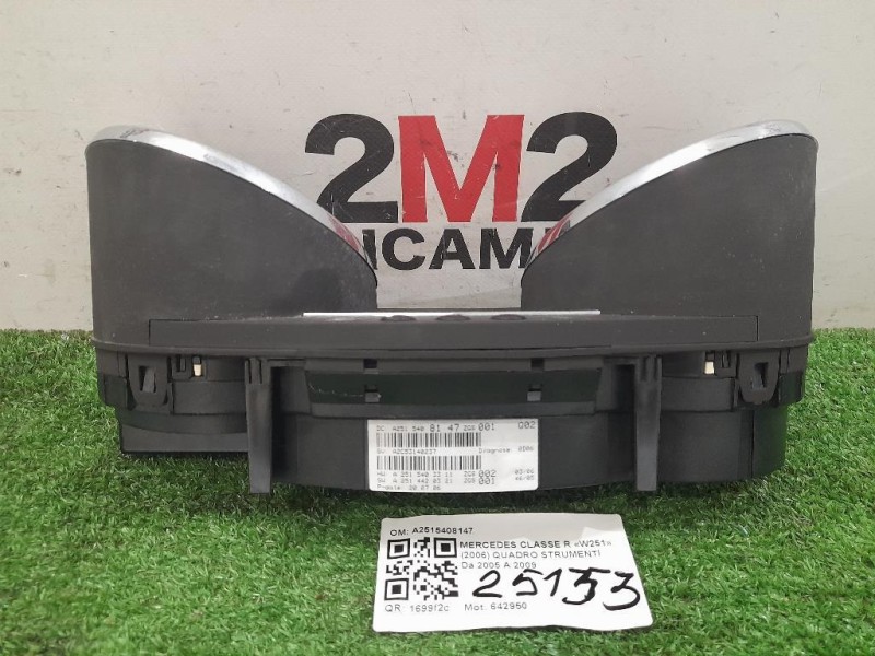 Quadro Strumenti A2515408147 Mercedes Classe R W251 2006