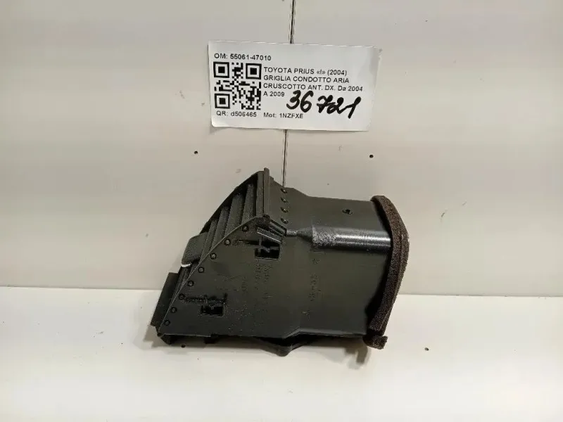 Griglia Condotto ARIA Cruscotto ANT DX 55061-47010 Toyota Prius I 2004