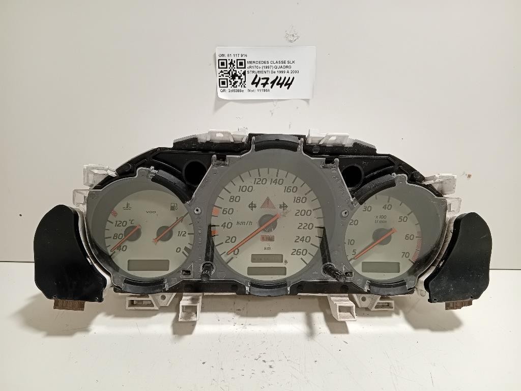 Quadro Strumenti 81 117 916 Mercedes Classe SLK R170 1997