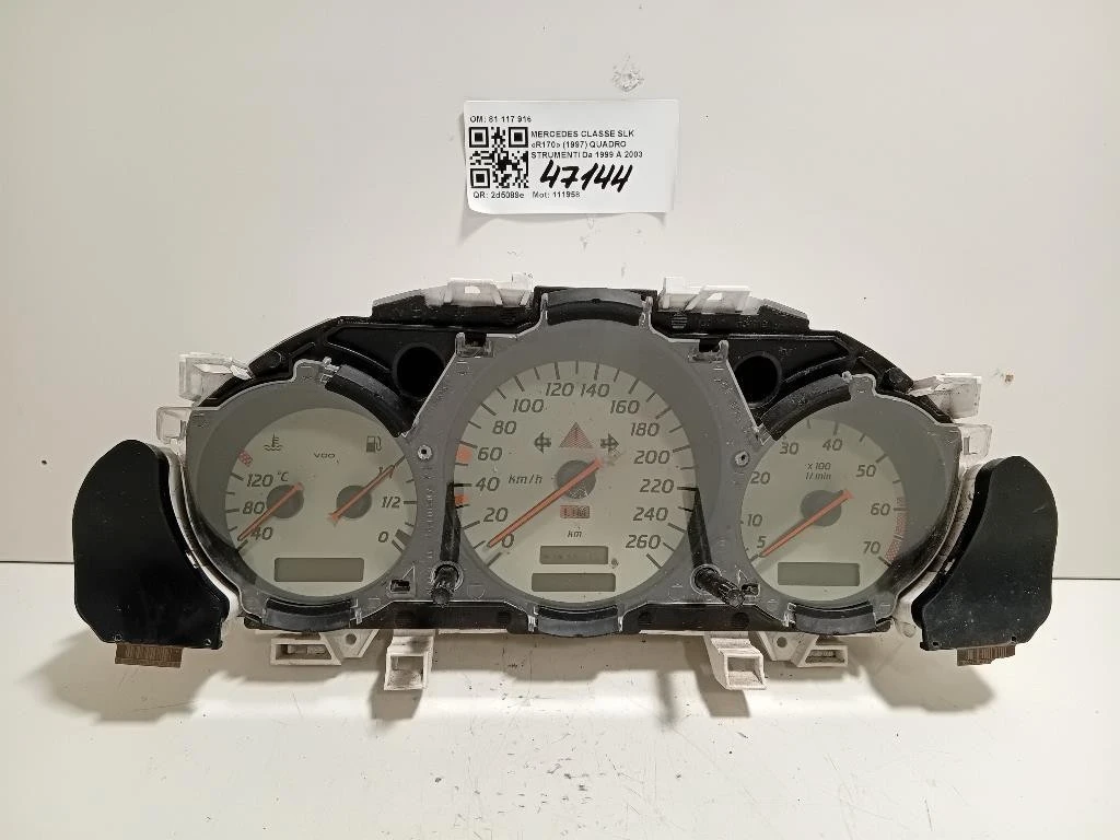 Quadro Strumenti 81 117 916 Mercedes Classe SLK R170 1997