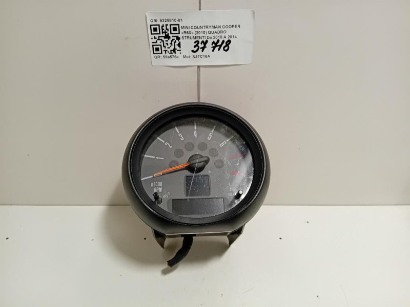 Quadro Strumenti 9325810-01 Mini Countryman Cooper R60 2010
