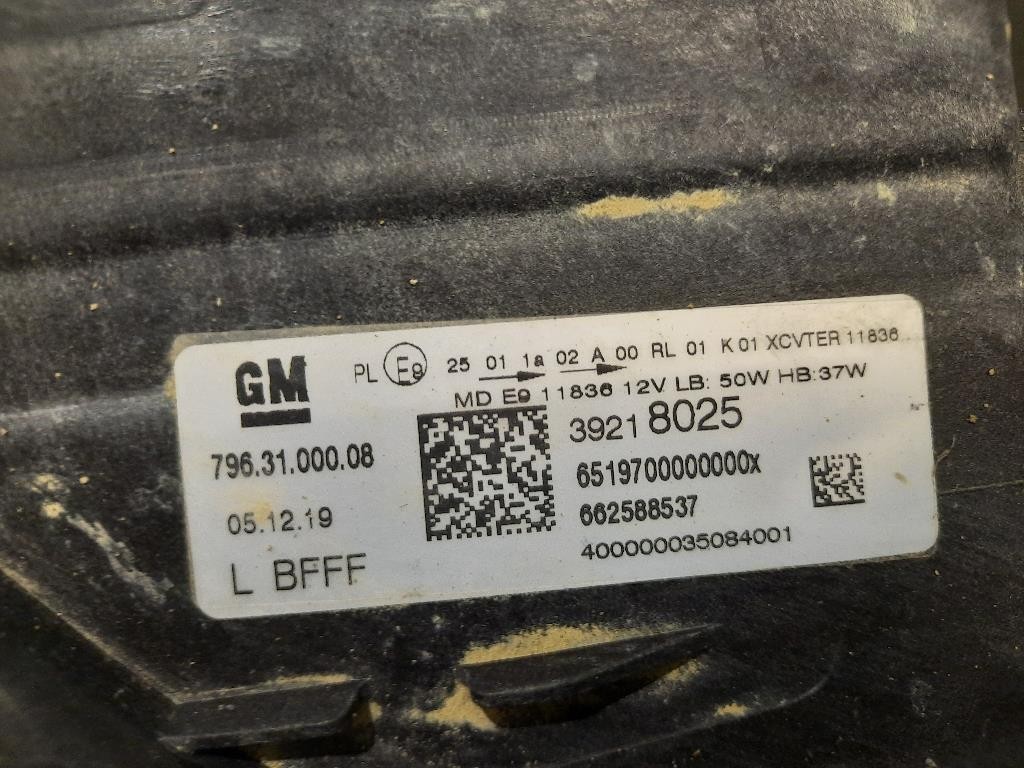 Proiettore ANT SX 39218025 Opel Astra K 2019