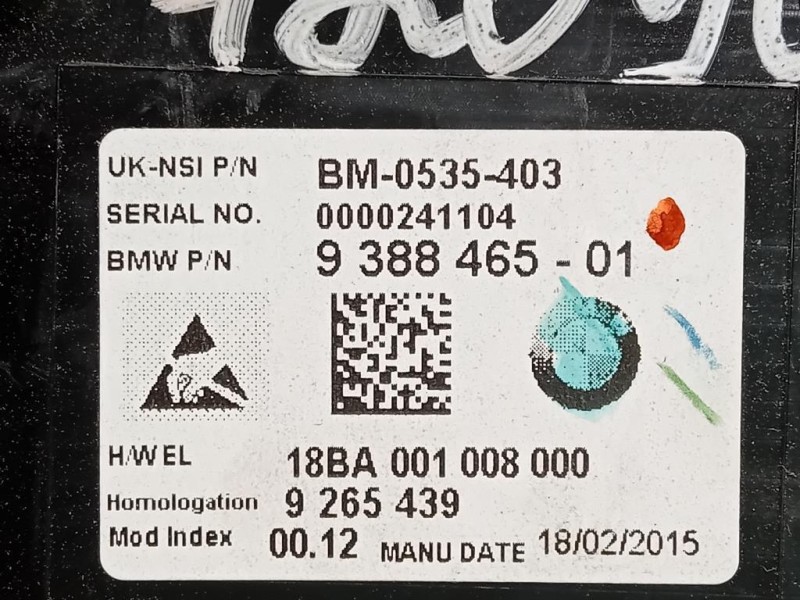 Quadro Strumenti 9 388 465-01 Mini MINI Cooper F55 2014